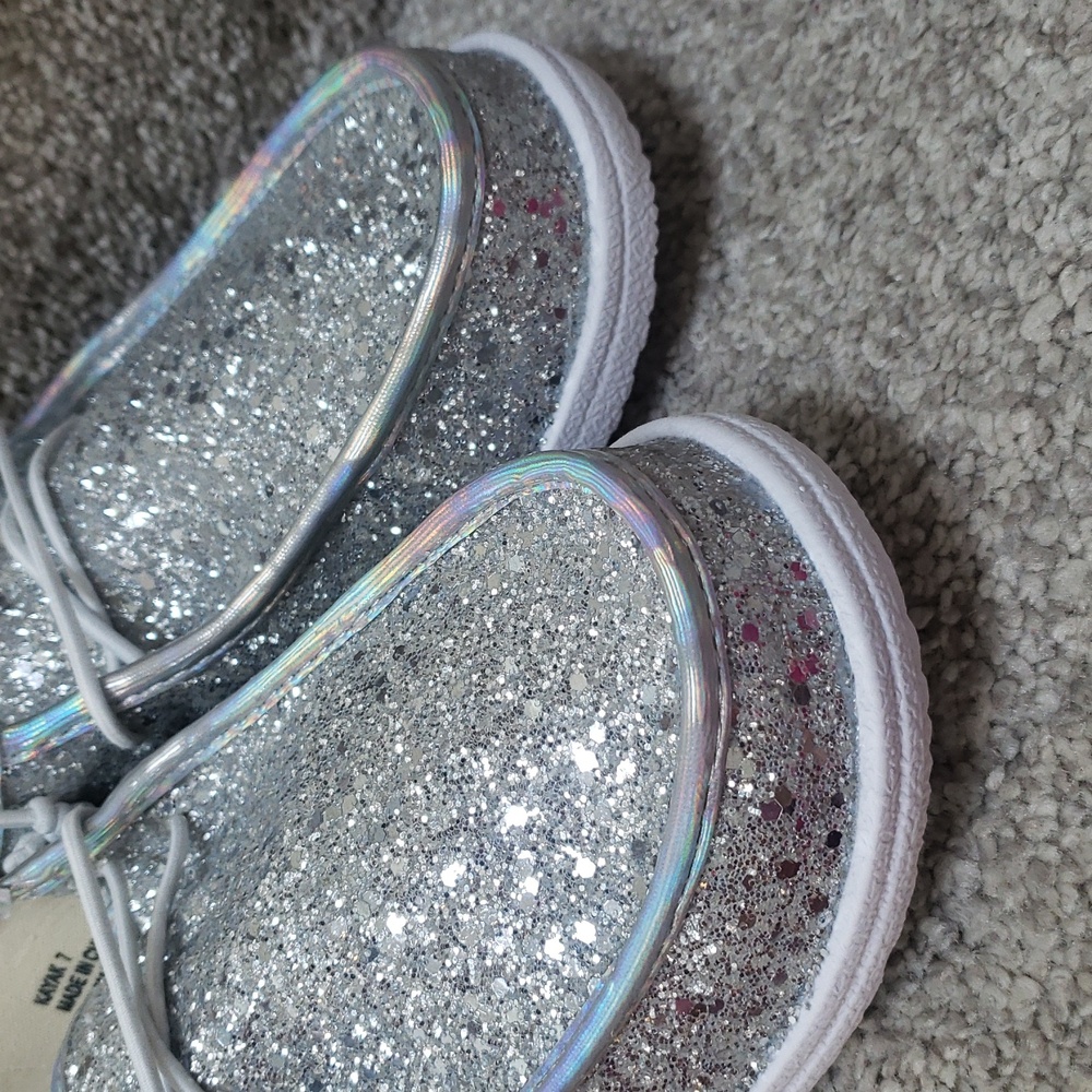 Glitter corkys light blue (halo) NIB Size 7 ONLY - Picture 5 of 7
